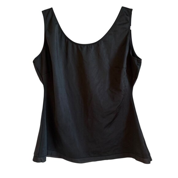 Spanx Simplicity Tank Top Slimming Women Plus Size 2X Black Scoop Neck Shapewear - Picture 1 of 10